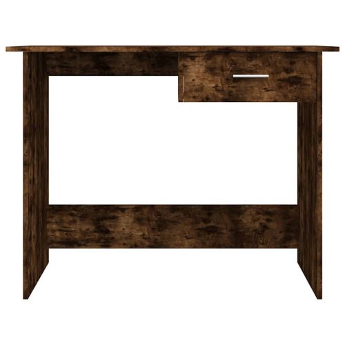 Бюро, опушен дъб, 100x50x76 см, инженерно дърво