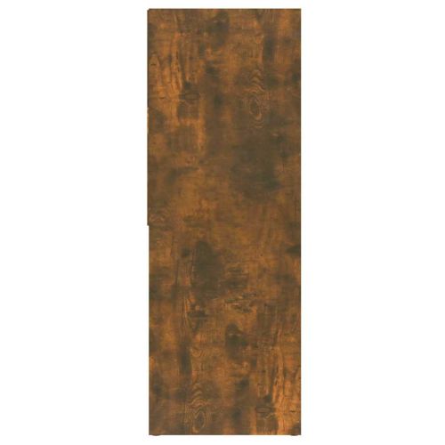 Библиотека, опушен дъб, 67x24x161 см, инженерно дърво