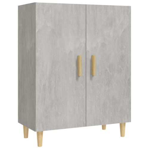 Сайдборд, бетонно сив, 70x34x90 см, инженерно дърво