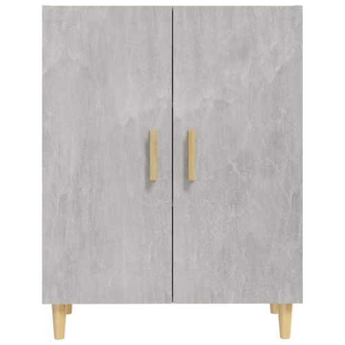 Сайдборд, бетонно сив, 70x34x90 см, инженерно дърво