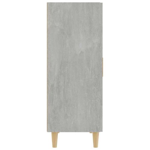 Сайдборд, бетонно сив, 70x34x90 см, инженерно дърво