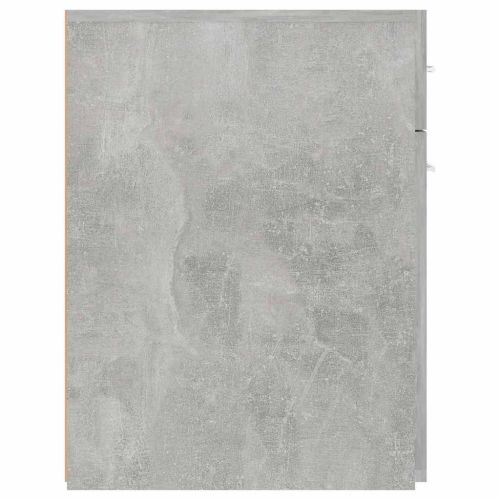 Шкаф органайзeр, бетонно сив, 20x45,5x60 см, инженерно дърво