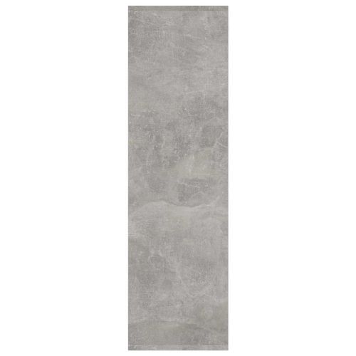 Разделител за стая, бетонно сив, 60x24x186 см, инженерно дърво