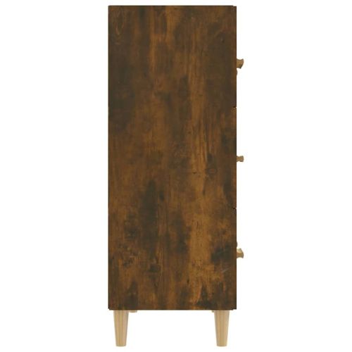 Сайдборд, опушен дъб, 70x34x90 см, инженерно дърво