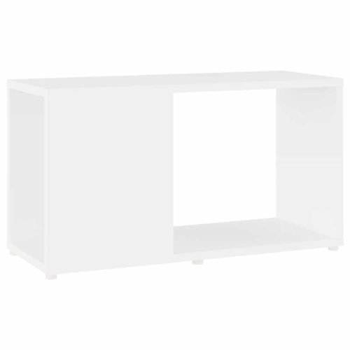 ТВ шкаф, бял, 60x24x32 см, инженерно дърво