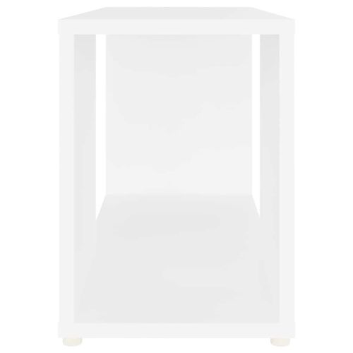 ТВ шкаф, бял, 60x24x32 см, инженерно дърво