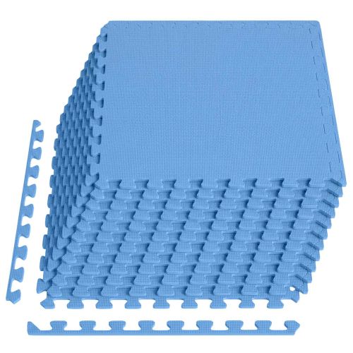 Постелки за под 12 бр 4,32 м² EVA пяна сини