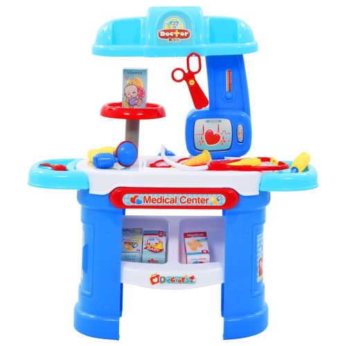 Детски лекарски комплект за игра от 15 части, 38x30x67,5 см