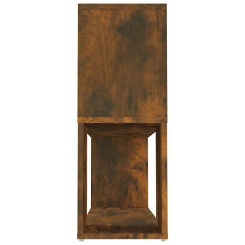 Библиотека, опушен дъб, 100x24x63 см, инженерно дърво