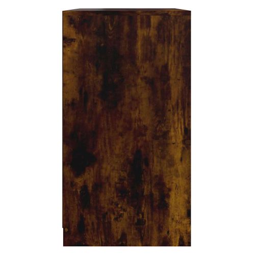 Сайдборд, опушен дъб, 70x40,5x75 см, инженерно дърво