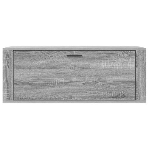 Шкаф за обувки, сив сонома, 100x35x38 см, инженерно дърво