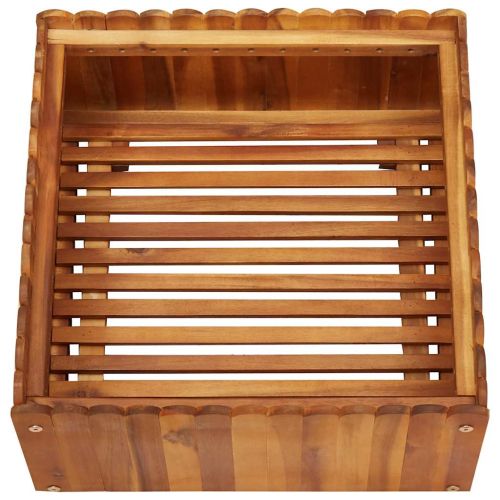 Градинска повдигната леха, 50x50x25 см, акациево дърво масив