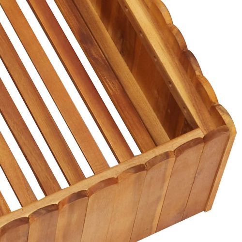 Градинска повдигната леха, 50x50x25 см, акациево дърво масив