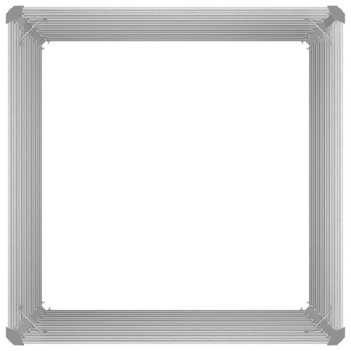 Повдигната леха, 100x100x77 см, поцинкована стомана, зелена