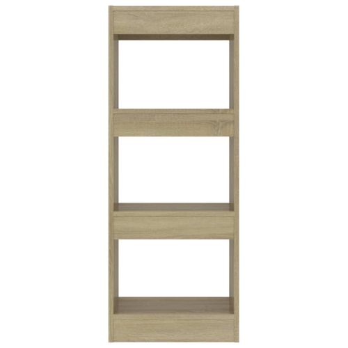 Шкаф разделител за стая дъб сонома 40x30x103 см инженерно дърво