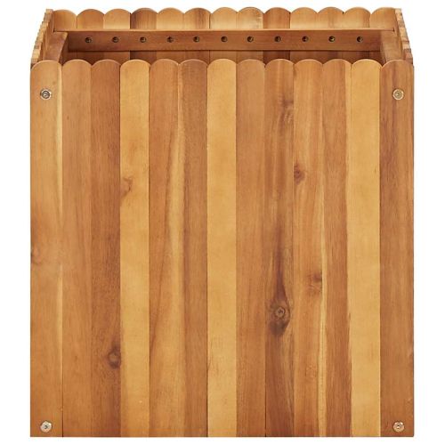 Градинска повдигната леха, 50x50x50 см, акациево дърво масив