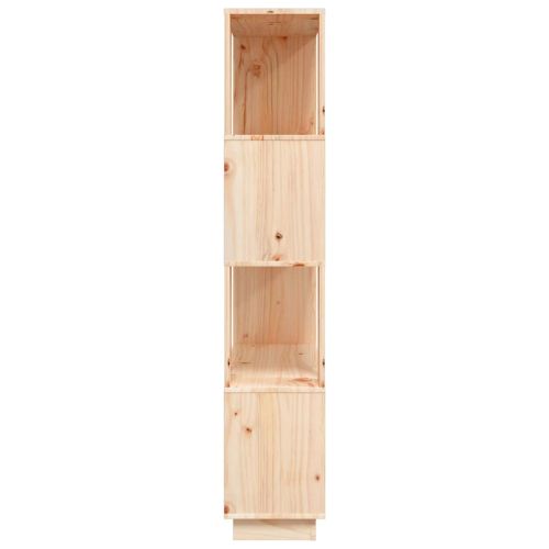 Библиотека/разделител за стая, 80x25x132 см, бор масив