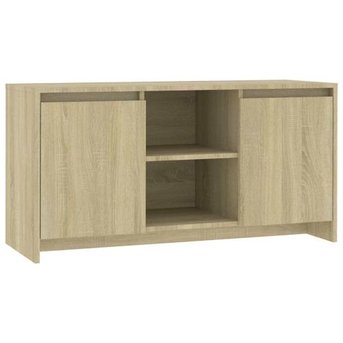 ТВ шкаф, сонома дъб, 102x37,5x52,5 см, инженерно дърво