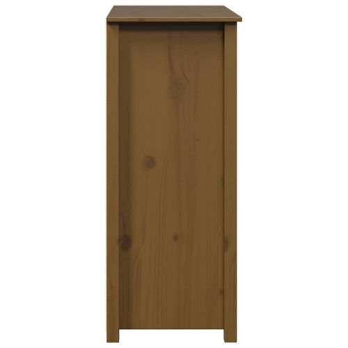 Висок шкаф, меденокафяв, 83x41,5x100 см, бор масив