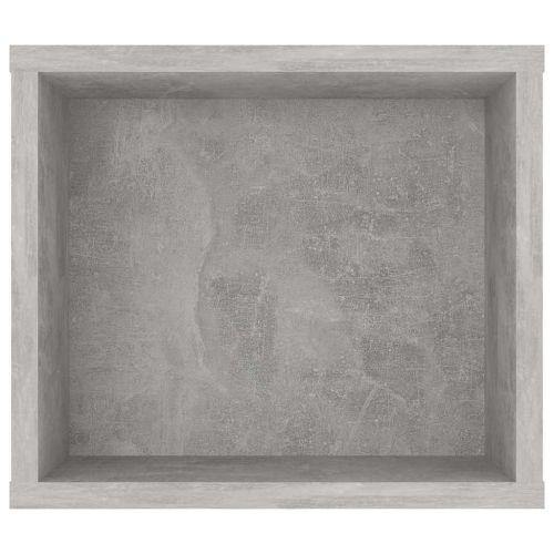 Окачен TВ шкаф, бетонно сив, 100x30x26,5 см, инженерно дърво