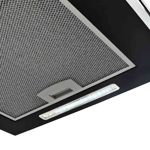 Висящ аспиратор остров LCD сензор 37 см прахово покрита стомана