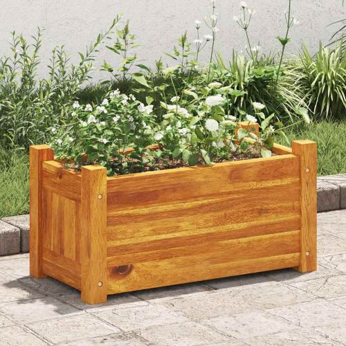 Градинска повдигната леха, акациево дърво, 50x25x25 см