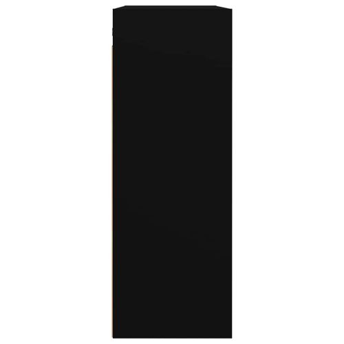 Окачен стенен шкаф,черен, 69,5x32,5x90 см