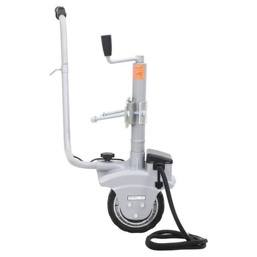Алуминиево моторизирано опорно колело за ремарке 12 V 350 W