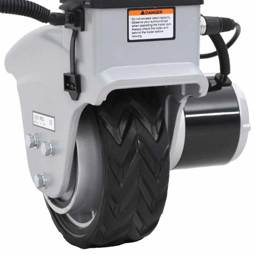 Алуминиево моторизирано опорно колело за ремарке 12 V 350 W