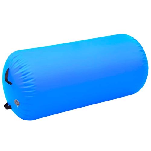 Надуваем гимнастически цилиндър с помпа 120x90 см PVC син