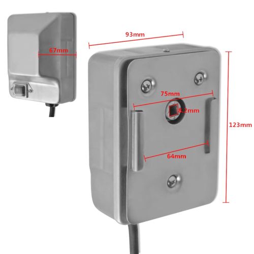 Барбекю шиш за ротисерия с мотор, стомана. 1000 мм