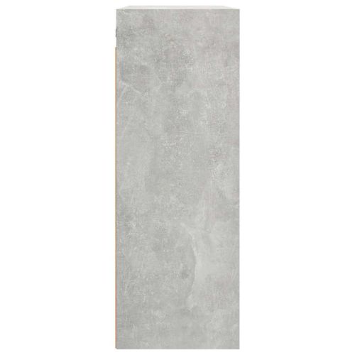 Окачен стенен шкаф, бетонно сиво, 69,5x32,5x90 см