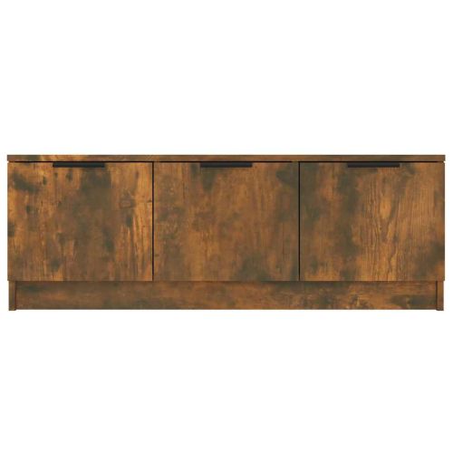 ТВ шкаф, Опушен дъб, 102x35x36,5 см, инженерно дърво