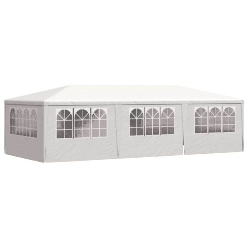 Професионална парти шатра със стени 4x9 м бяла 90 г/м²