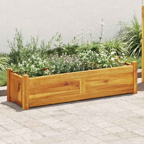 Градинска повдигната леха, акациево дърво, 100x30x25 см