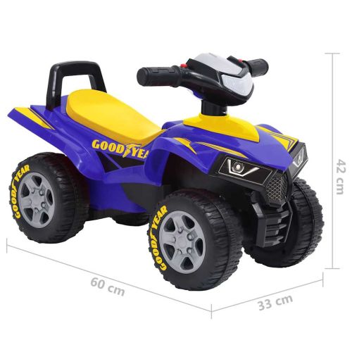 Детско ATV за бутане Good Year, син