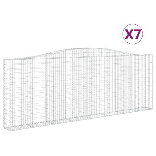 Габионни кошници арка 7 бр 400x30x140/160 см поцинковано желязо