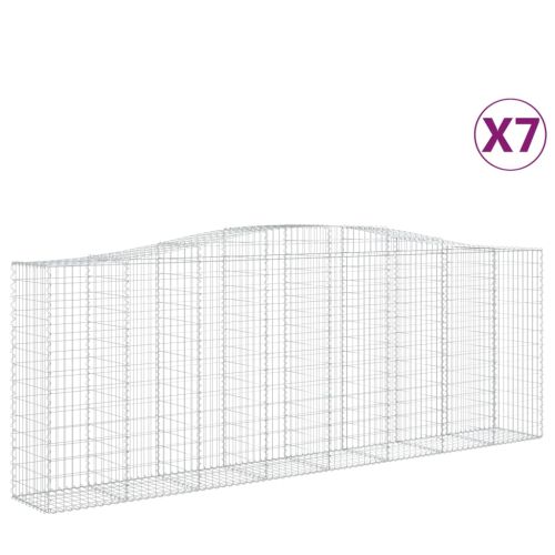 Габионни кошници арка 7 бр 400x50x140/160 см поцинковано желязо
