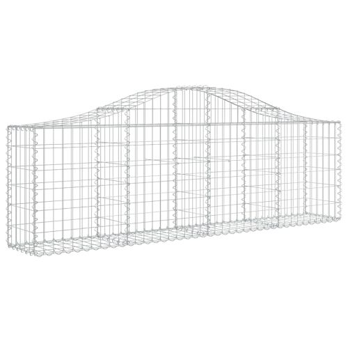 Габионни кошници арка 2 бр 200x30x60/80 см поцинковано желязо