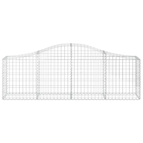 Габионни кошници арка 2 бр 200x30x60/80 см поцинковано желязо