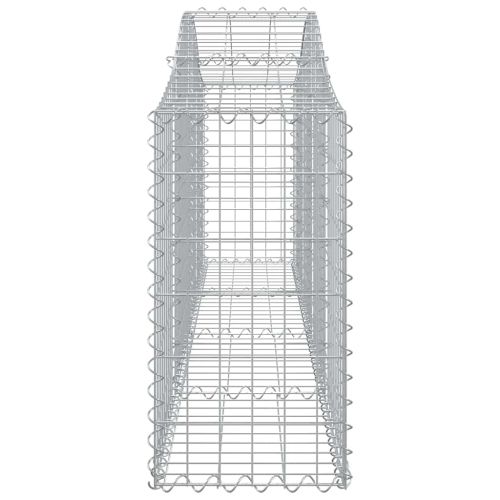 Габионни кошници арка 2 бр 200x30x60/80 см поцинковано желязо