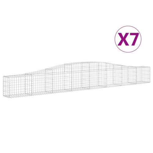 Габионни кошници арка 7 бр 400x30x40/60 см поцинковано желязо