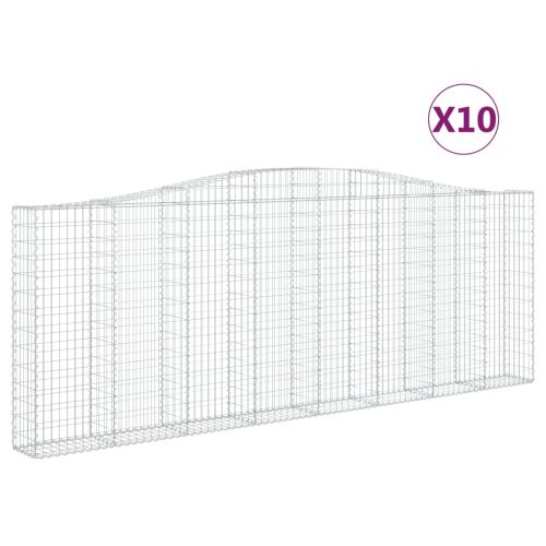 Габионни кошници арка 10 бр 400x30x140/160см поцинковано желязо