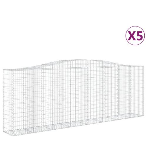 Габионни кошници арка 5 бр 400x50x140/160 см поцинковано желязо