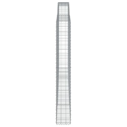 Габионни кошници арка 2 бр 400x30x220/240 см поцинковано желязо
