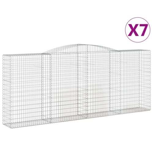 Габионни кошници арка 7 бр 400x50x160/180 см поцинковано желязо
