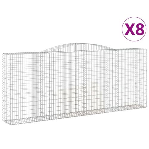Габионни кошници арка 8 бр 400x50x160/180 см поцинковано желязо