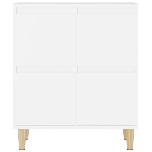 Сайдборди, 2 бр, бели, 60x35x70 см, инженерно дърво