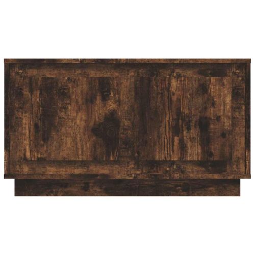 ТВ шкаф, опушен дъб, 80x35x45 см, инженерно дърво