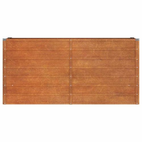 Градинска повдигната леха ръждив 160x40x77 см кортенова стомана